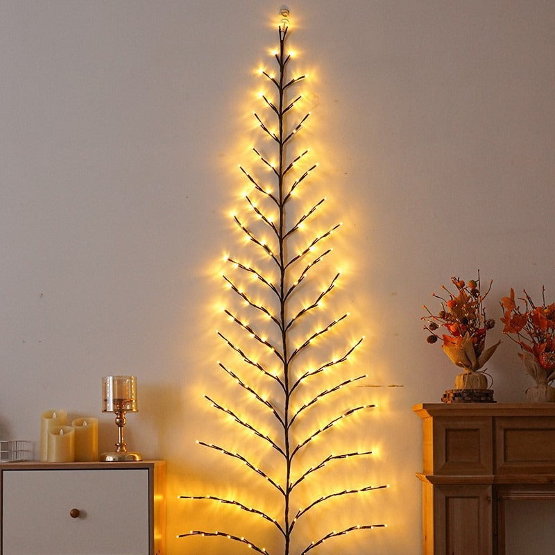 LED Christmas Leaves Rattan Lamp Bedroom Indoor