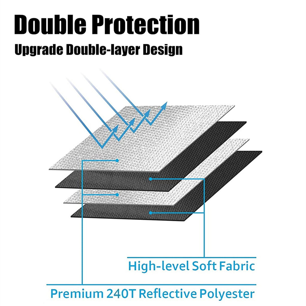 For 2016-2025 Chevy Malibu Car Front Windshield Sun Shade Reflective UVs Cover