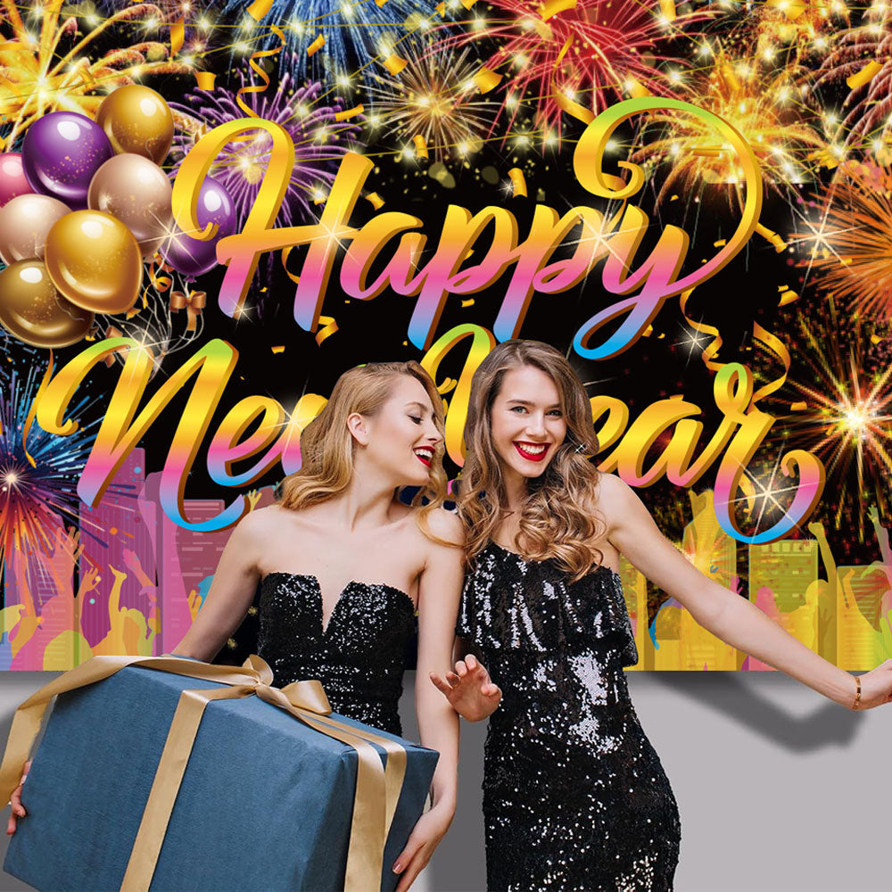 2025 Happy New Year Party Background