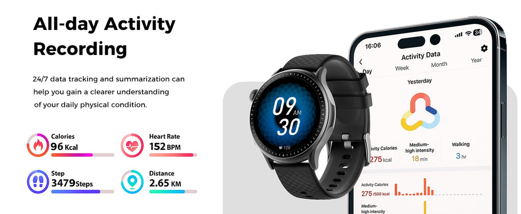 2025 New 1.43-inch Disc Smart Watch Fitness Tracker