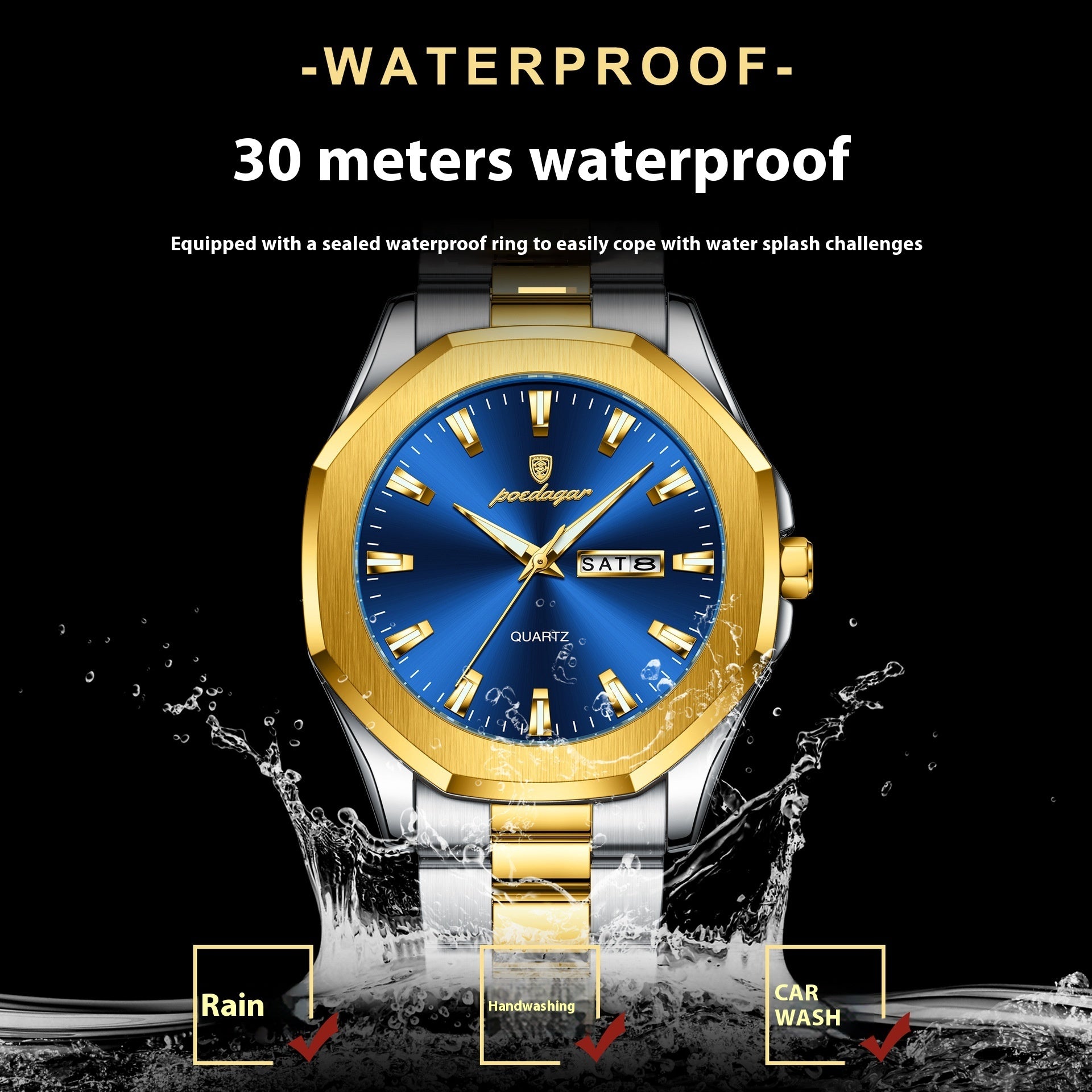 Men's Steel Strap Quartz Watch