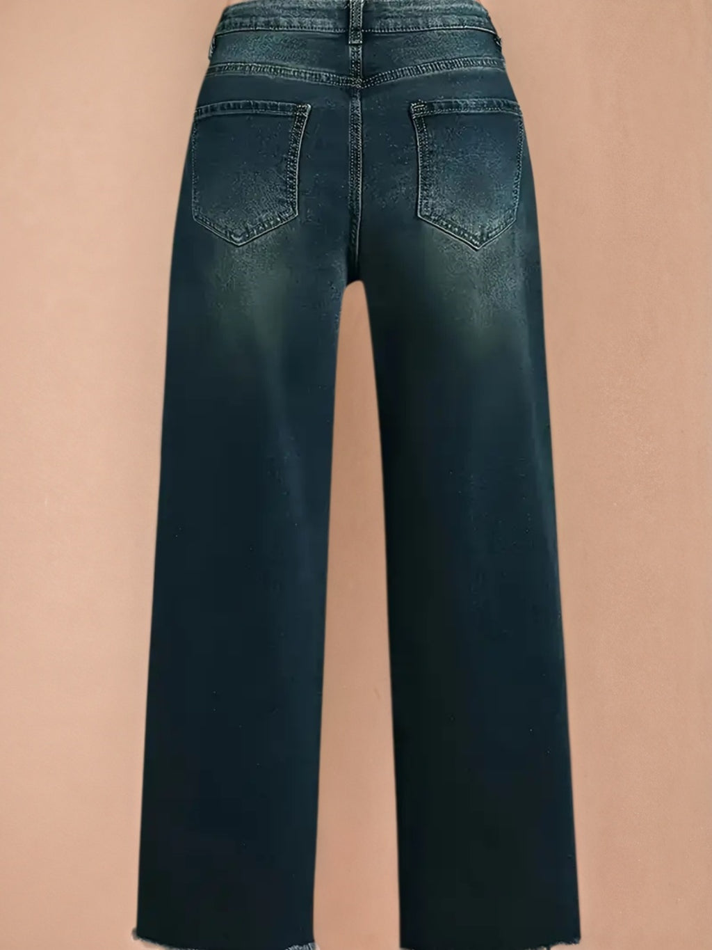 2025 Women's Denim Pants, Wide Leg Jeans, With Built-in Zipper Closure